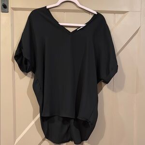 Alya Black Dolman Sleeve Blouse
